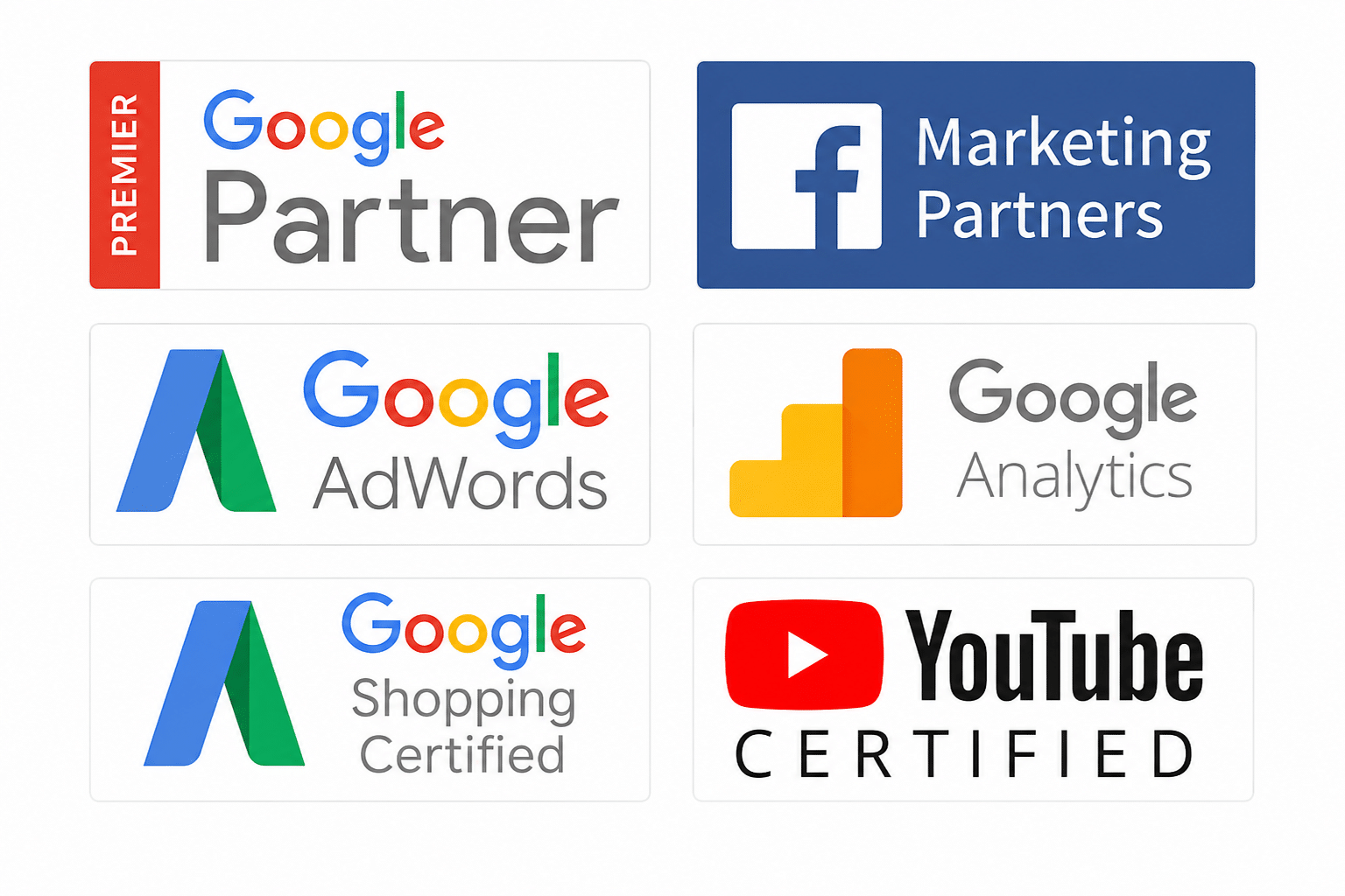 Certifications SEO, AEO, PPC, analytics