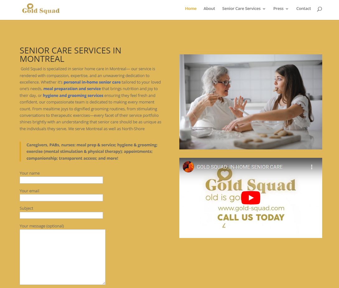 SEO Senior care